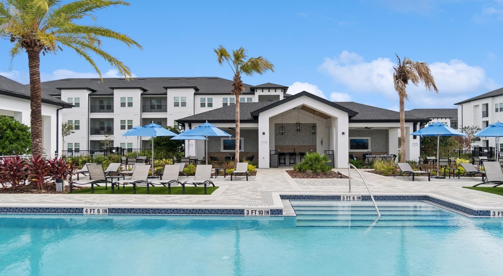 Resort-Style Pool with Lounge Chairs