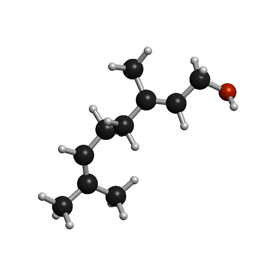 Geraniol molecular structure