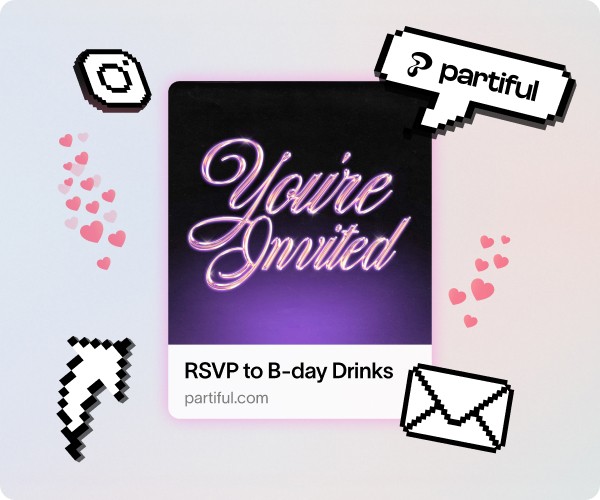 Simple party RSVP link that can be shared with friends 