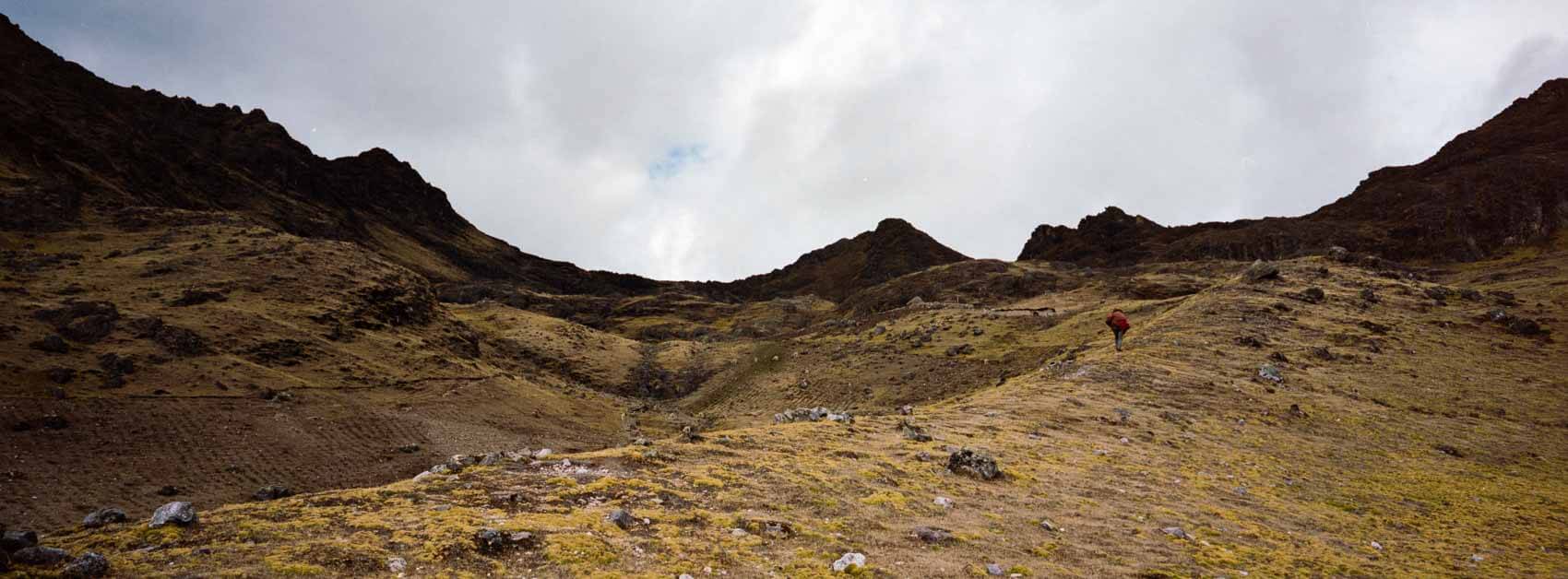 An panoramic image of the mountain just before the 8888 error occurred on my Hasselblad XPan. 