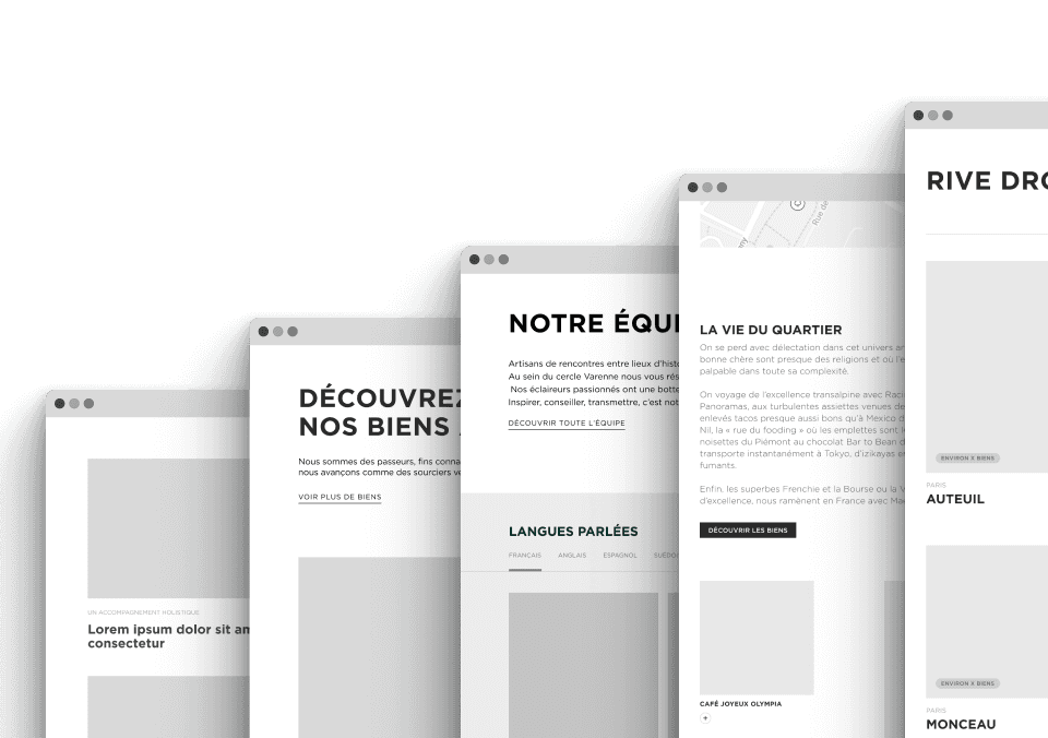 Varenne Project - Pattern Pages Website