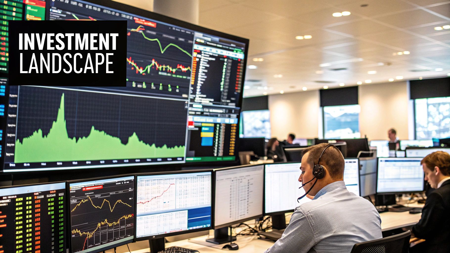 A digital dashboard displaying financial charts and data analytics, symbolizing a modern crypto investment platform.