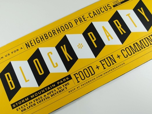 draper caucus block party design