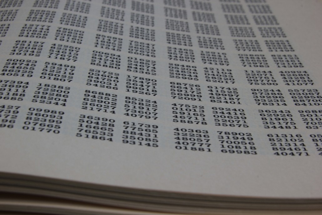Code on a piece of paper