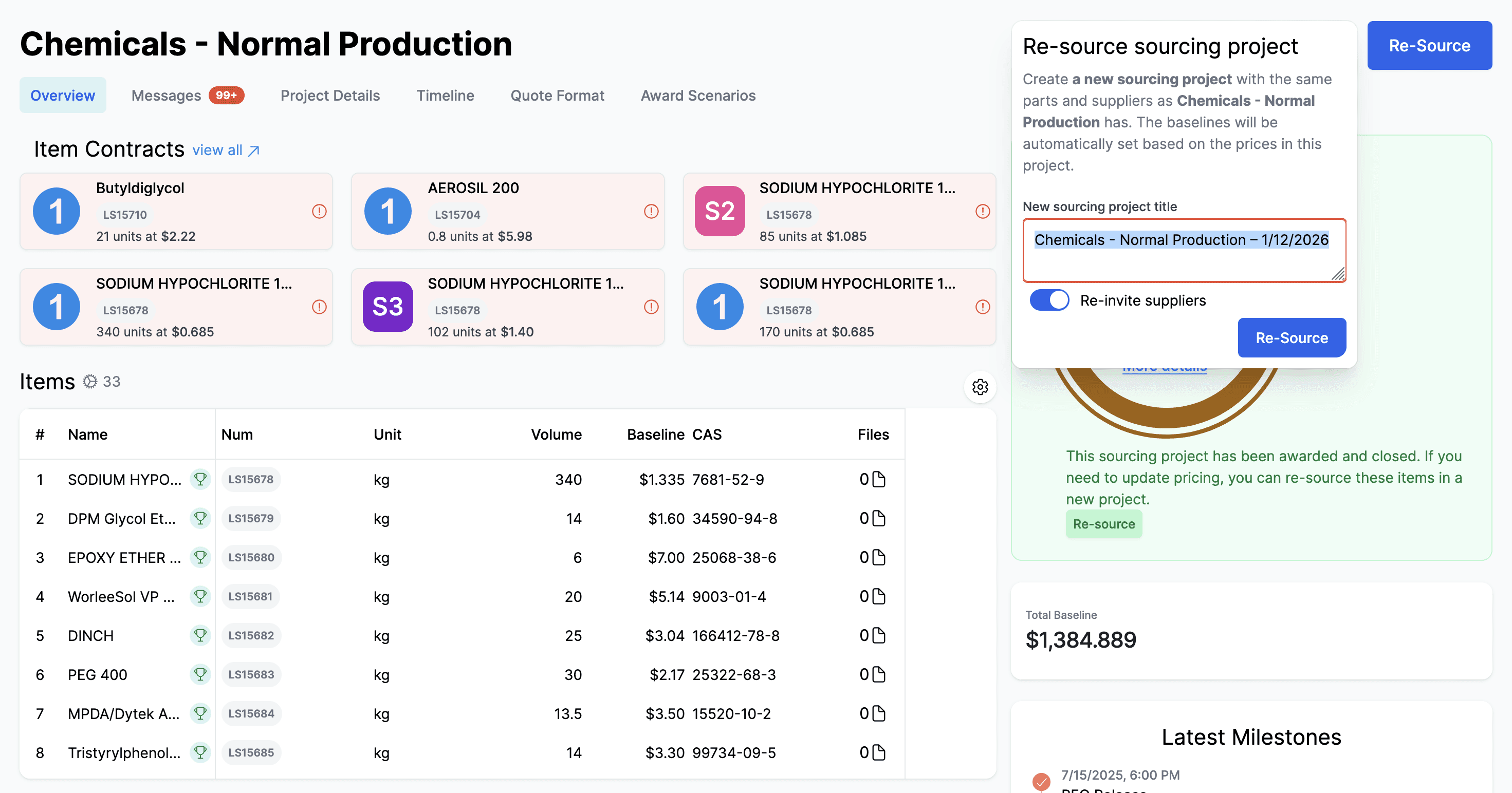 bill of materials management