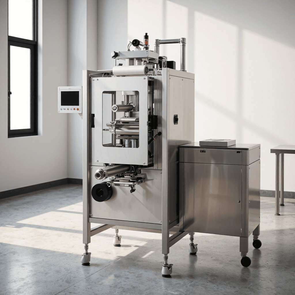 product photography of a packaging machine for food products