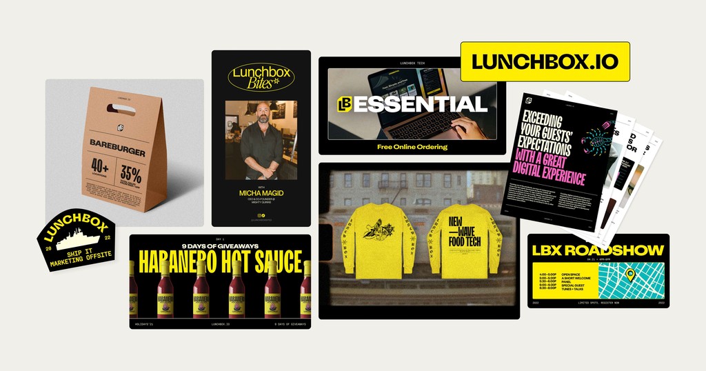 Collage of Green and White Halftone Images