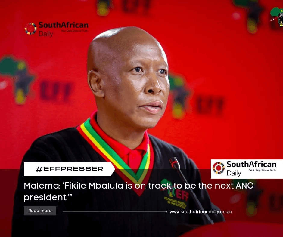 Photo:Malema warns: Mbalula going for the kill to be ANC president – South African Daily