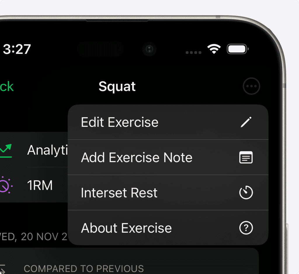 Save Additional Exercise Details With Setgraph Notes