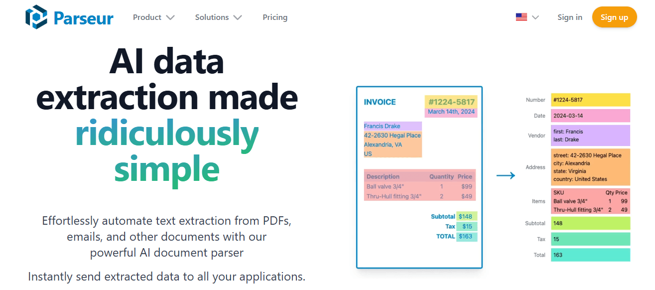 Tools - Data Extraction from Documents