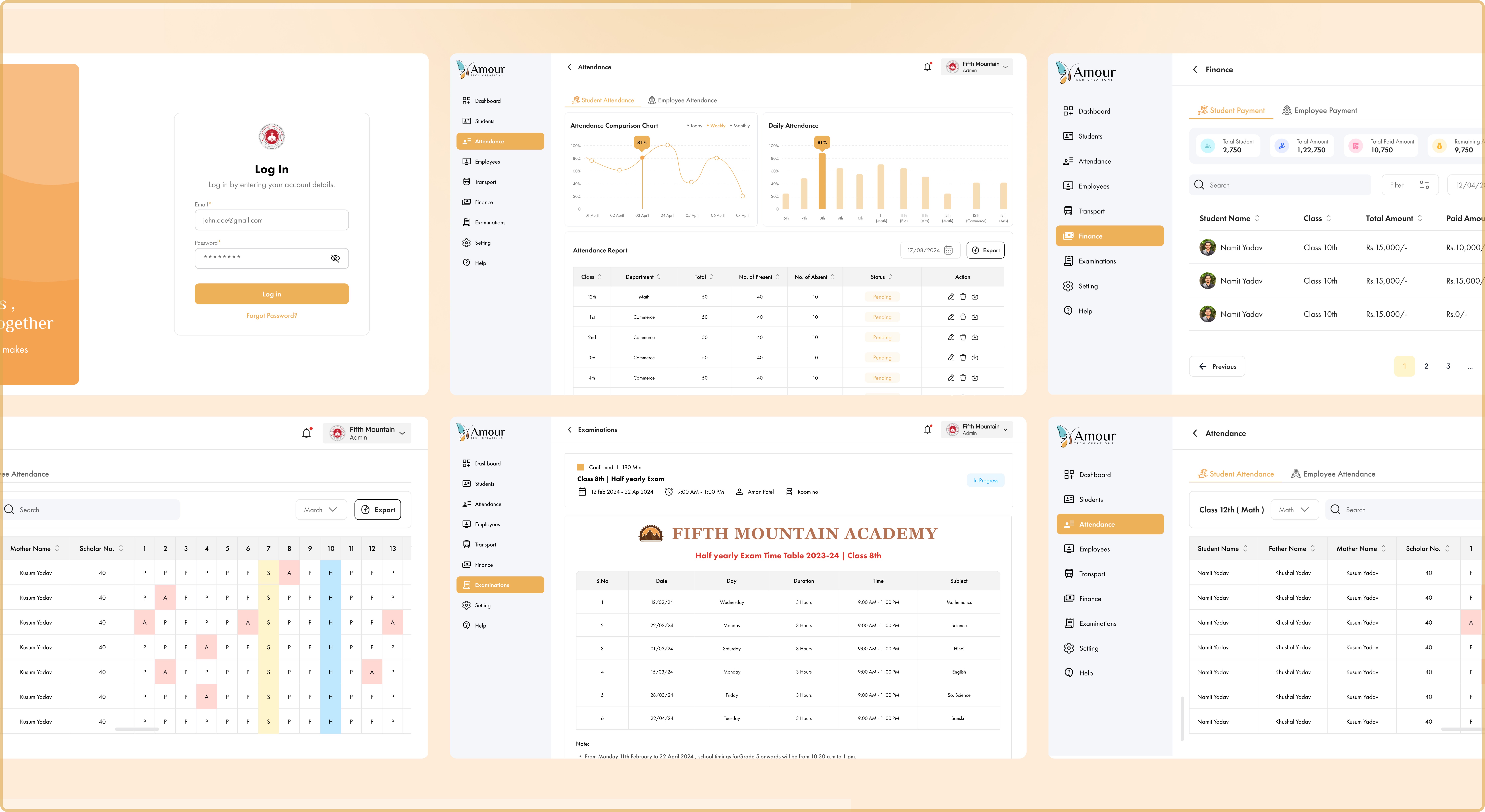 Tablet showing Bloomy UI