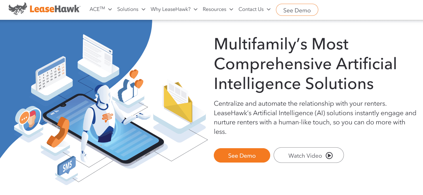 LeaseHawk - Multifamily Website Chatbot