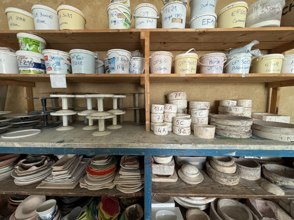 Espace de séchage poterie