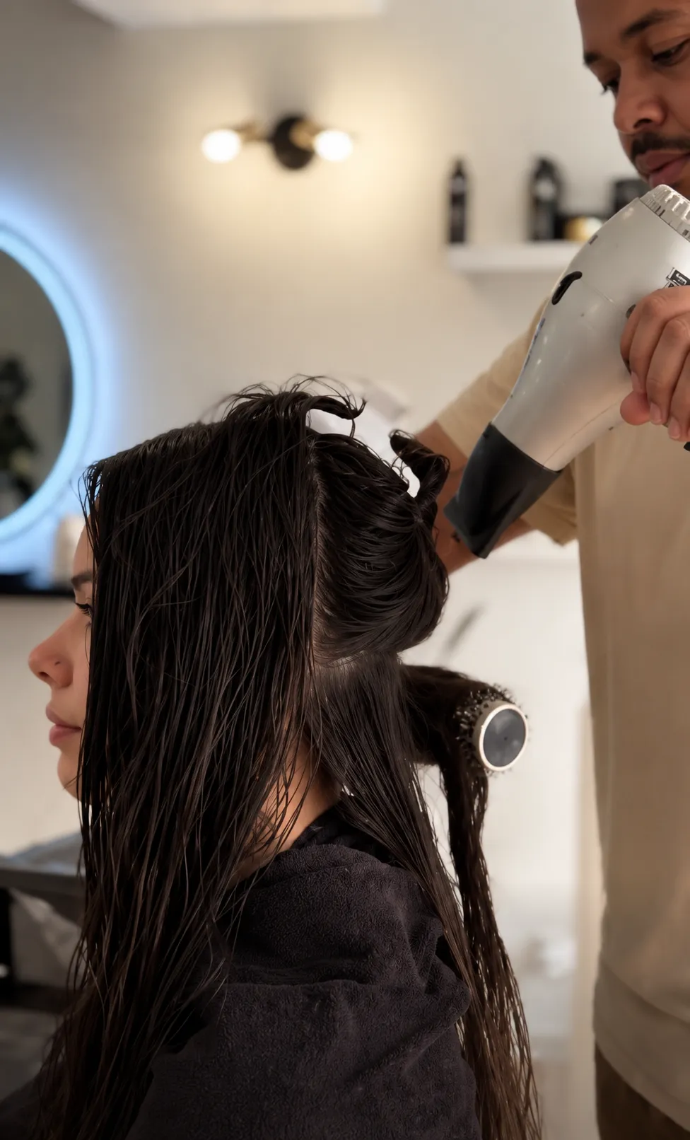 cheveux bouclés