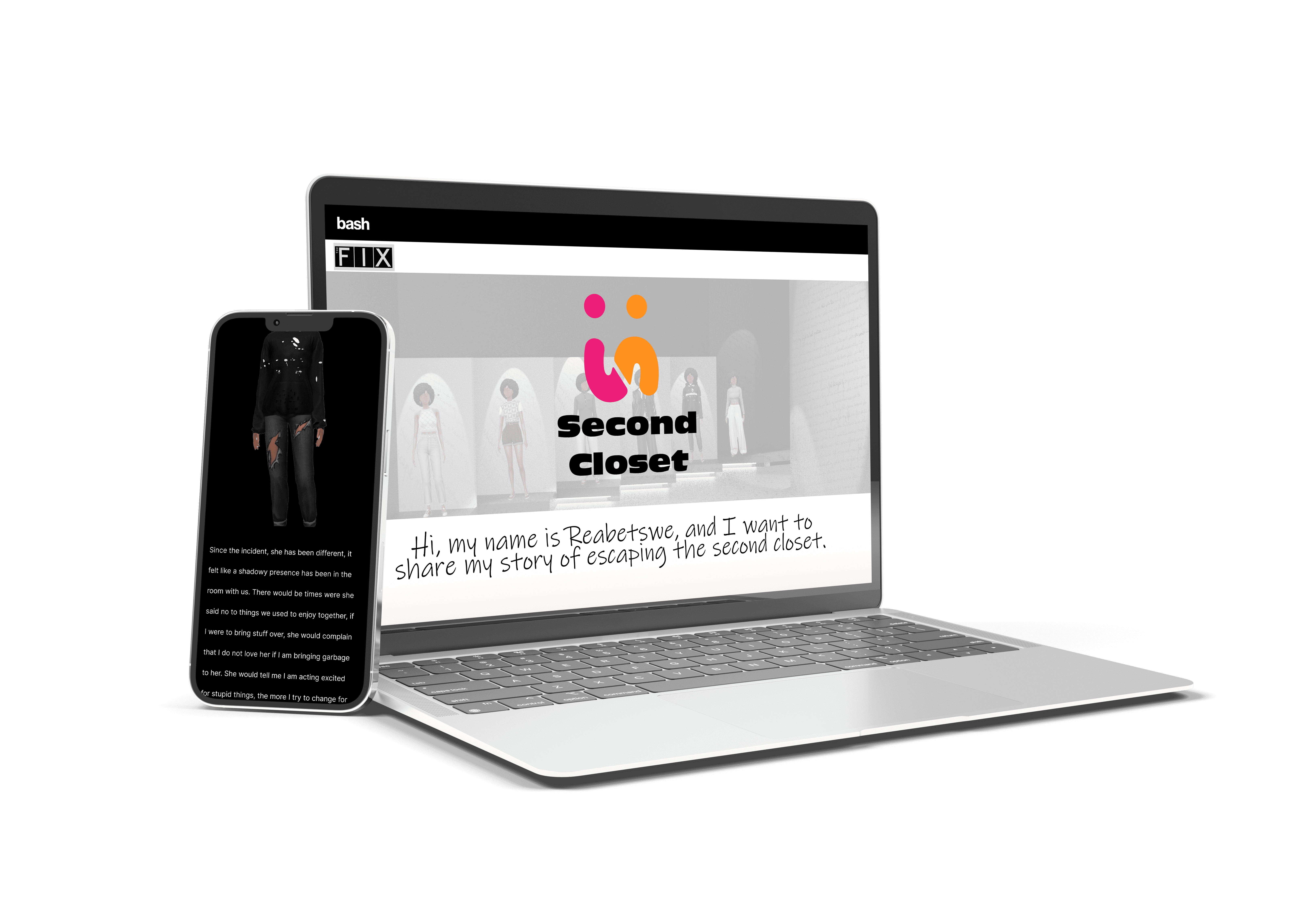 abstract orange butterfly with a light blue background