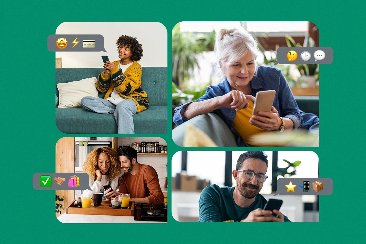Etapas de compras realizadas via WhatsApp na Black Friday