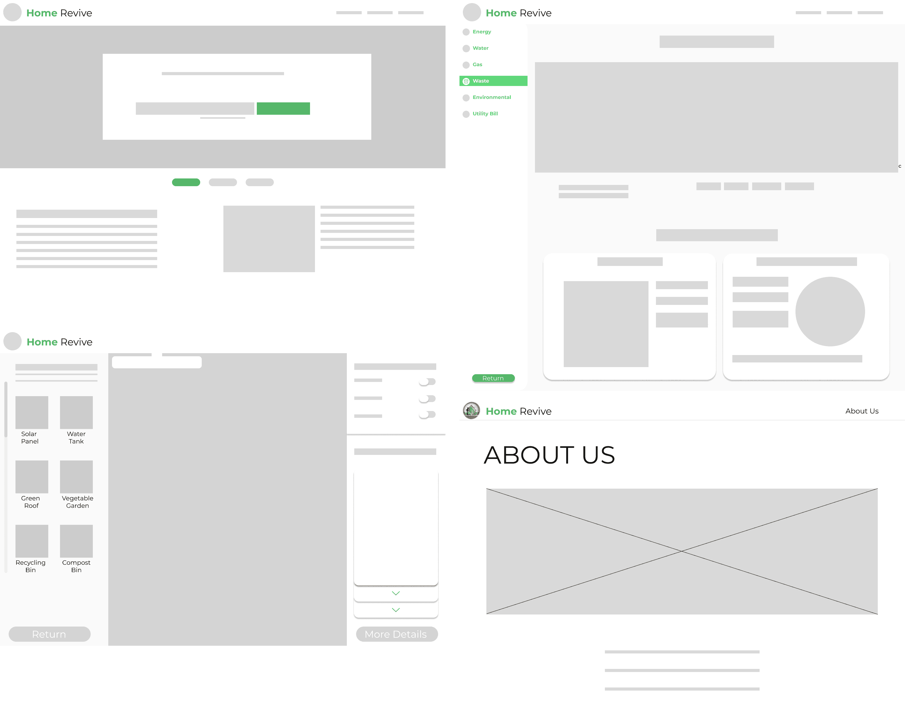 Low Fidelity Wire frames