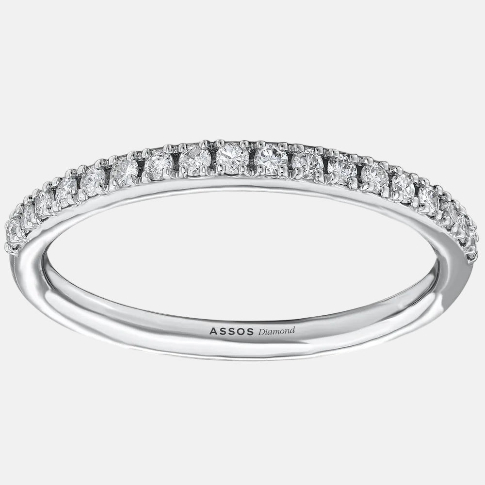 Assos 0.34 Karat G Renk SI2 Pırlanta Yarım Tur Yüzük