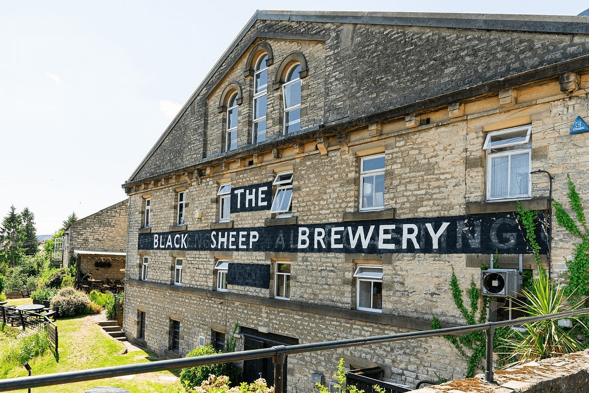 An image of the famous Black Sheep Brewery in Masham.