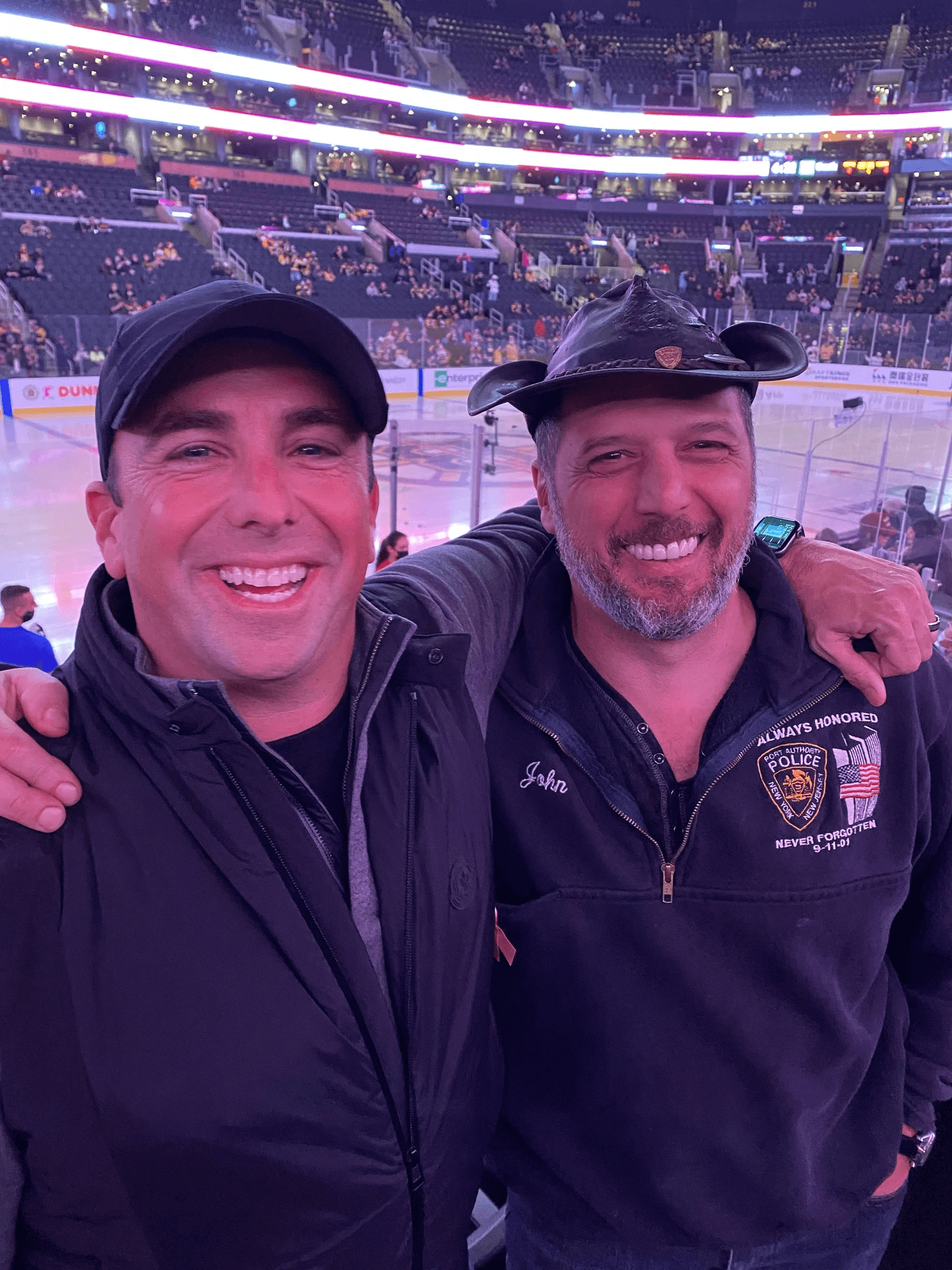 Woman talking to a Man using Mic