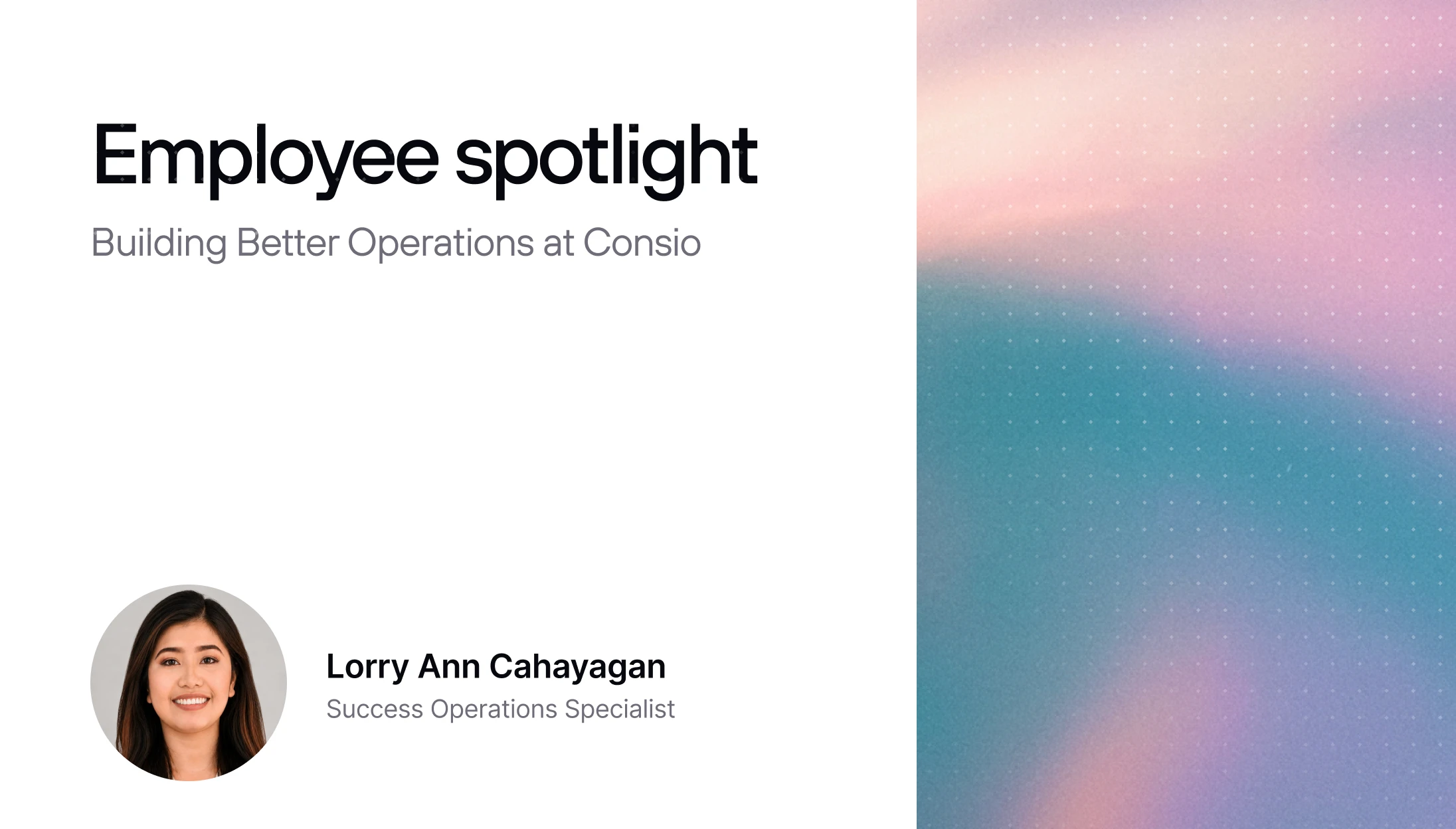 Employee Spotlight: Lorry - Helping Agents Succeed