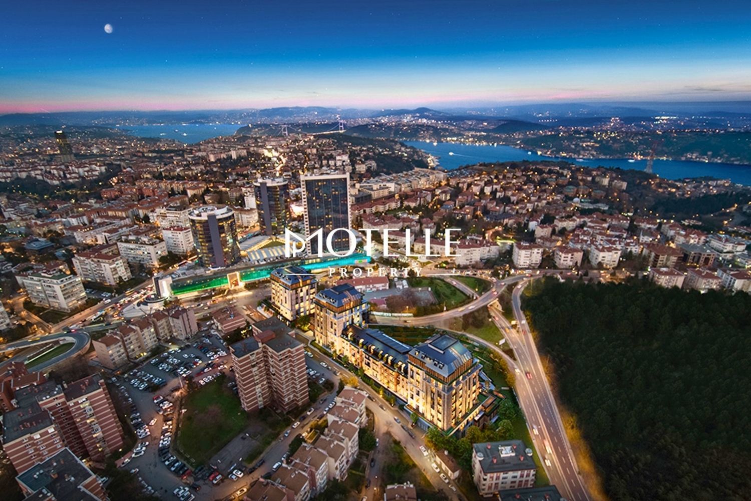 luxury duplex penthouse for sale etiler istanbul terrace view