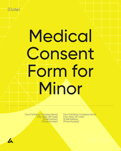 Medical Consent Form for Minor