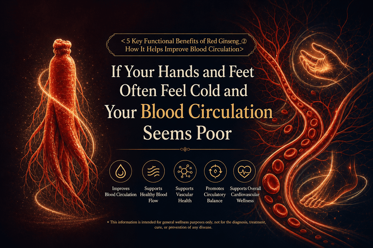 Red ginseng blood circulation improvement
