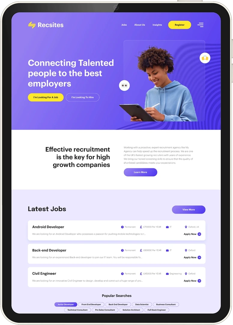 Recsite website template