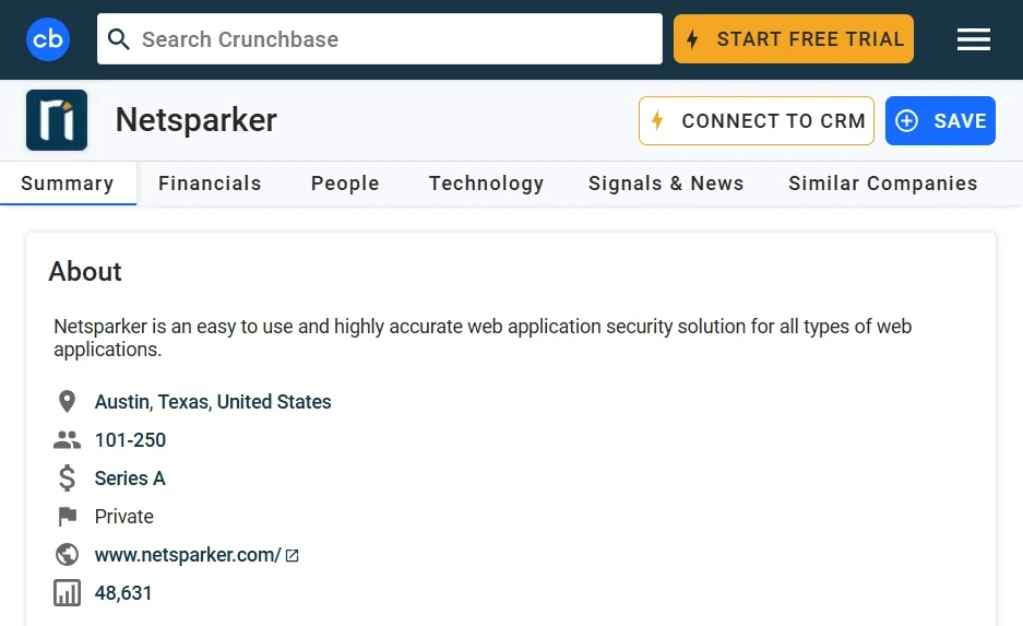 Netsparker Crunchbase