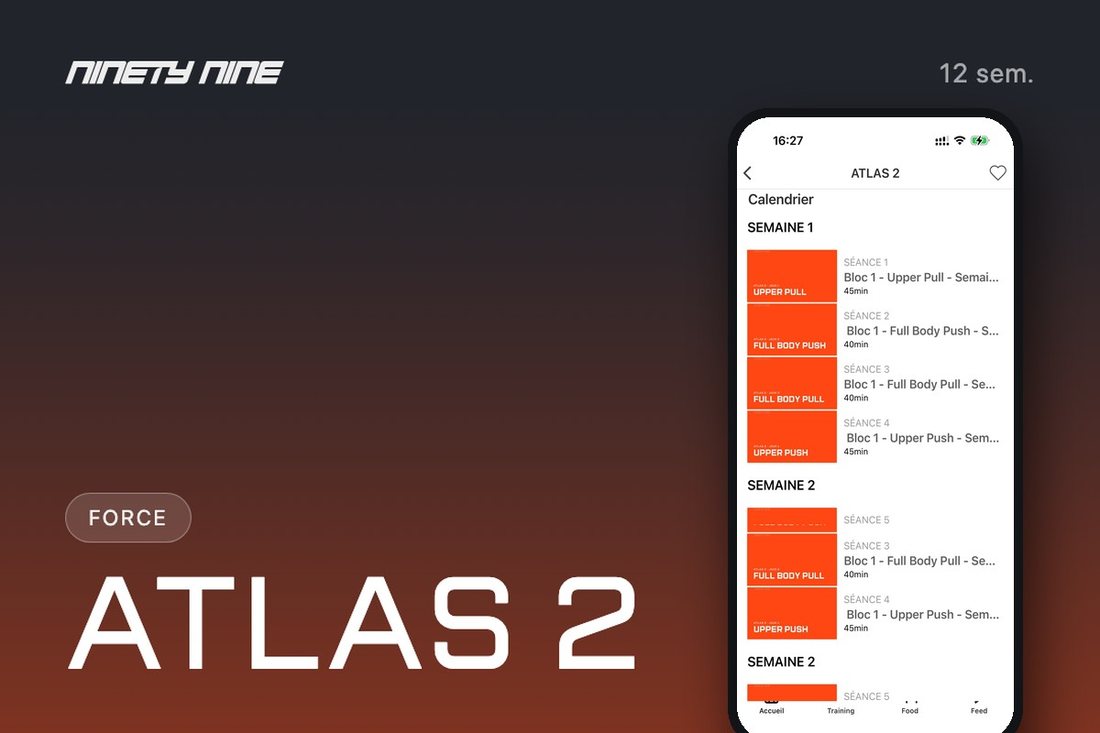 Le calendrier de ATLAS 2 dans Blast