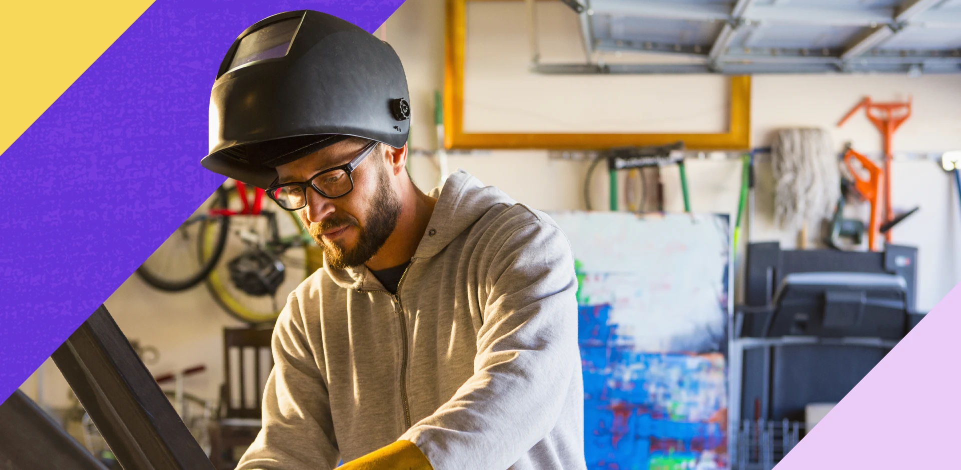 Man working on machinery