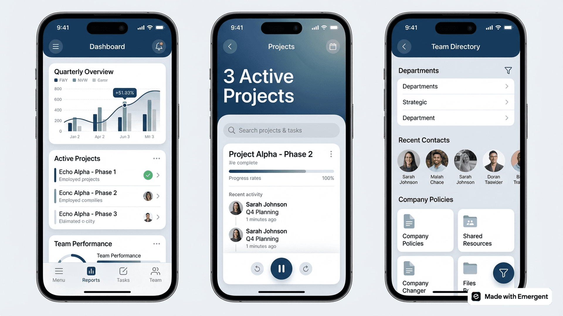 Enterprise App Made with Emergent