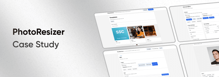 top header for photo resizer case study