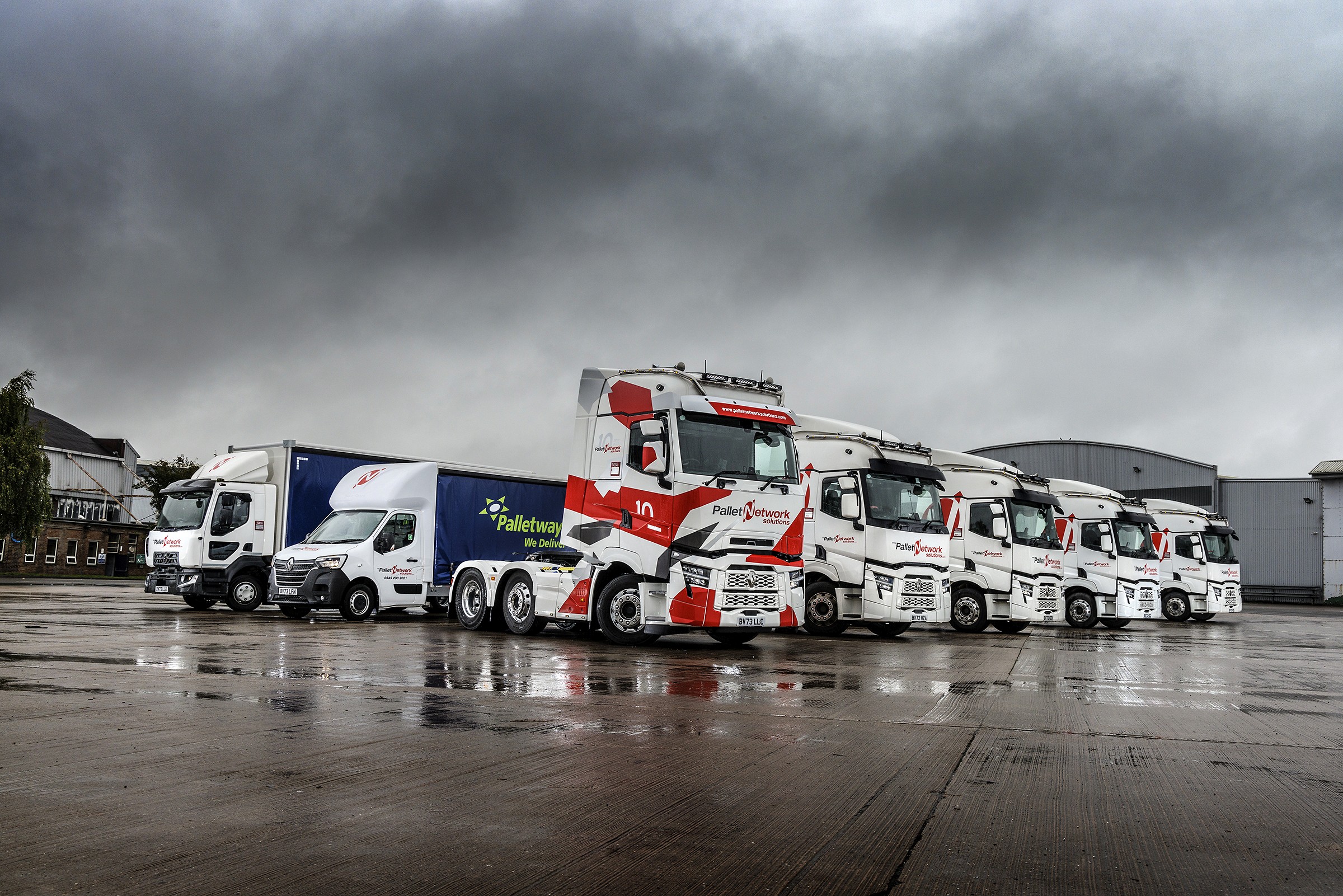 Our full fleet of trucks
