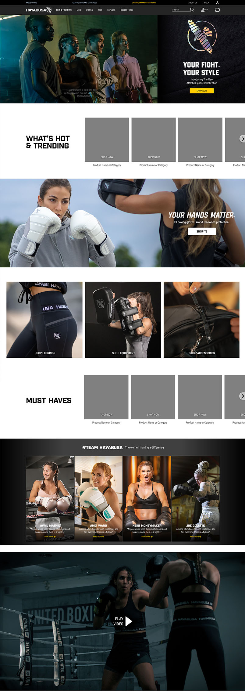 Campaign shop page