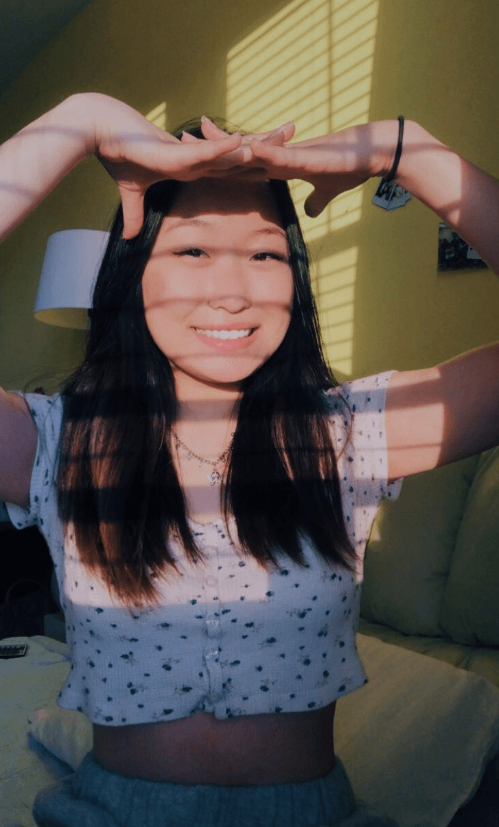 you can't see my eyes but they're there i promise.