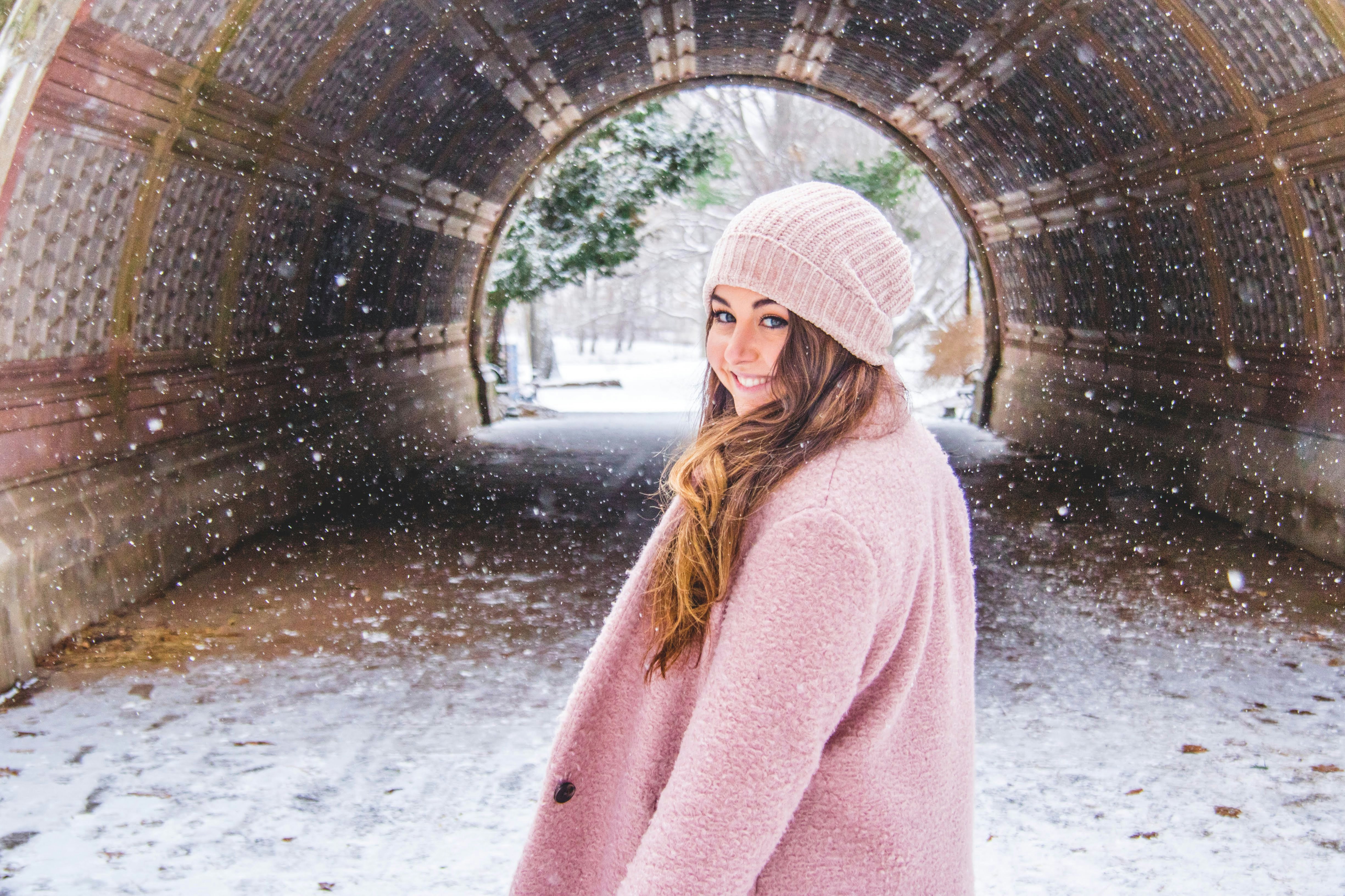 woman in pink attire - Winter Color Analysis