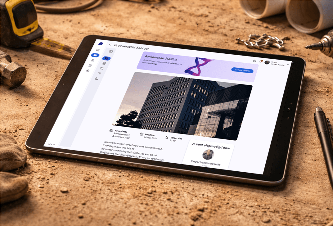 A mockup of Freelio's web app