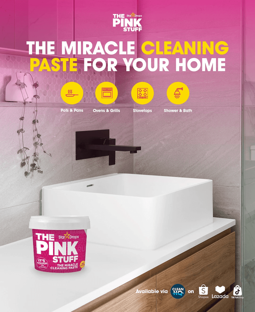 Social media design for The Pink Stuff