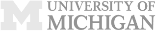 university of michigan logo grayscale