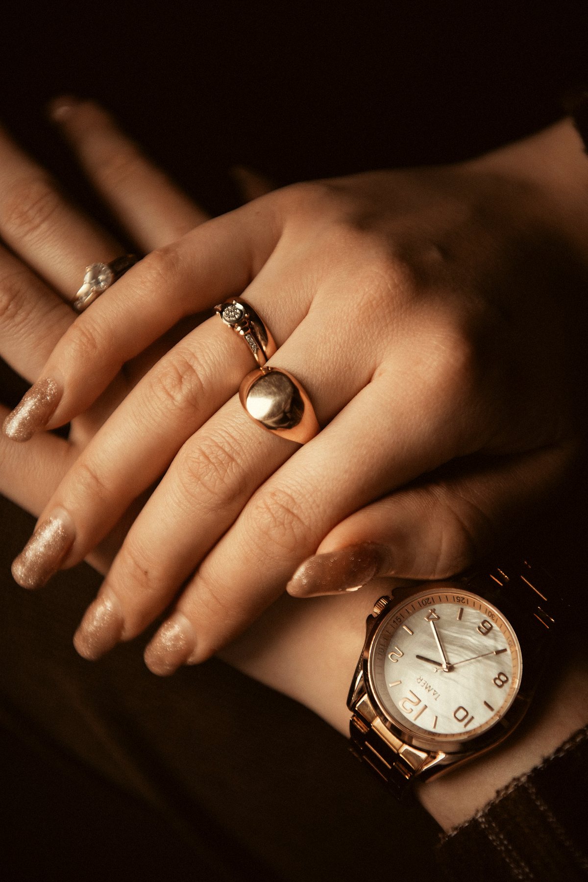 Two rings and a watch