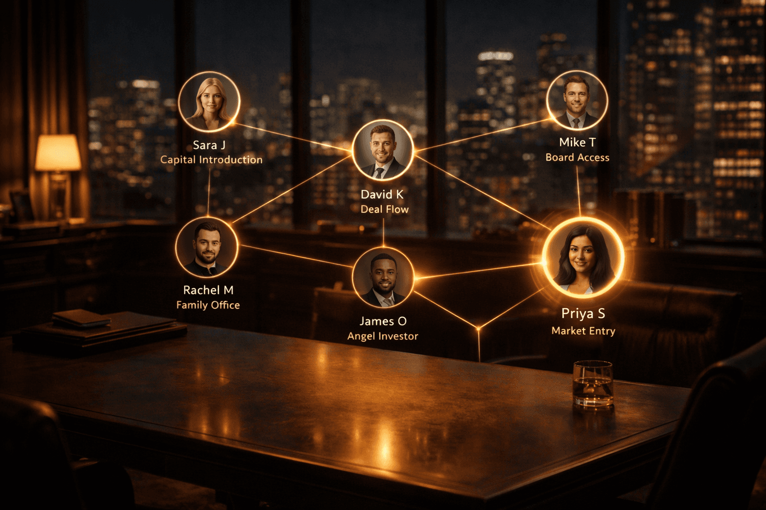 Sterling Select relationship intelligence platform  surfacing high-value network contacts for family offices and founders
