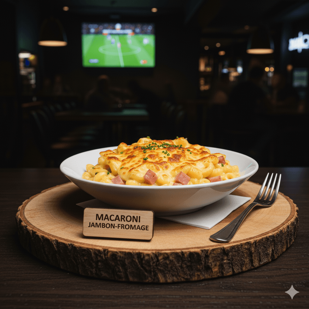 Macaroni jambon-fromage Half Time