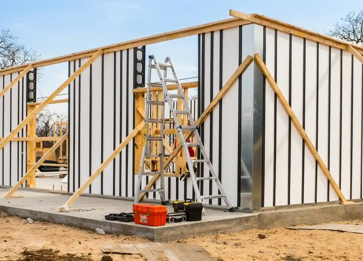 Pow-R-Wall corner bracing using only 2x4's
