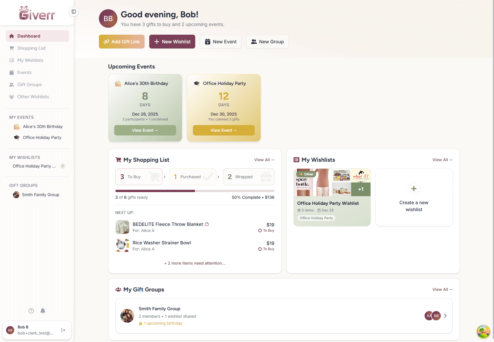 An image of Dreelio's dashboard