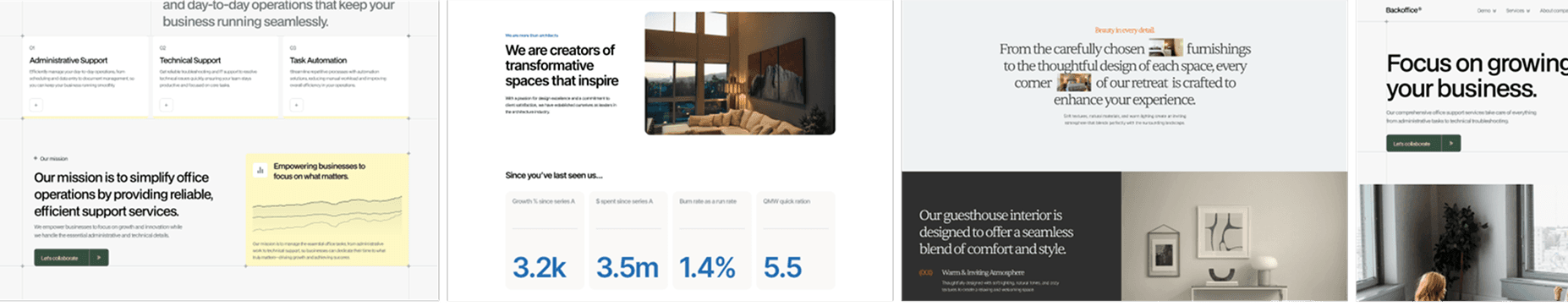 templates screens