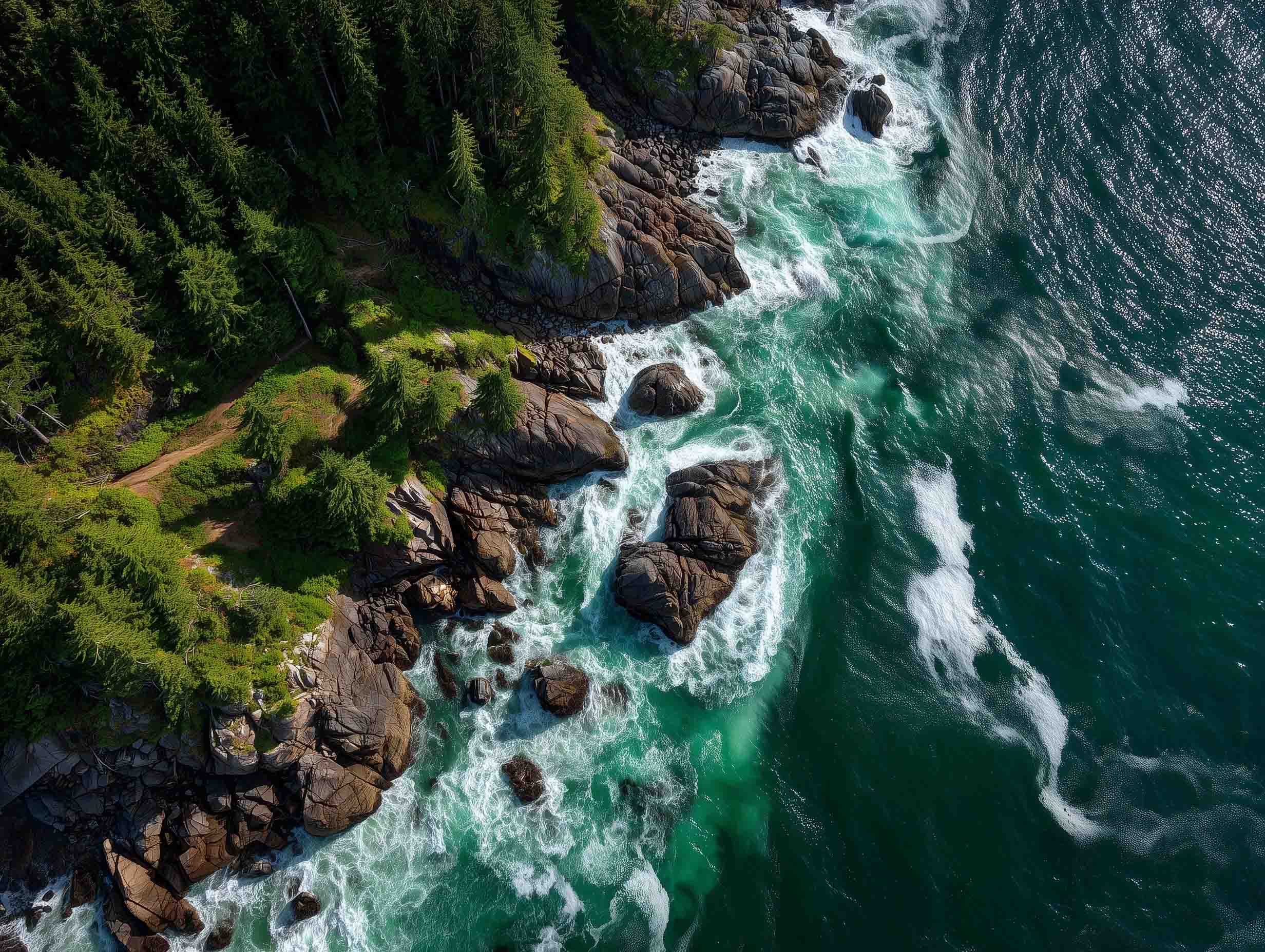 Coastal BC Birds eye shot
