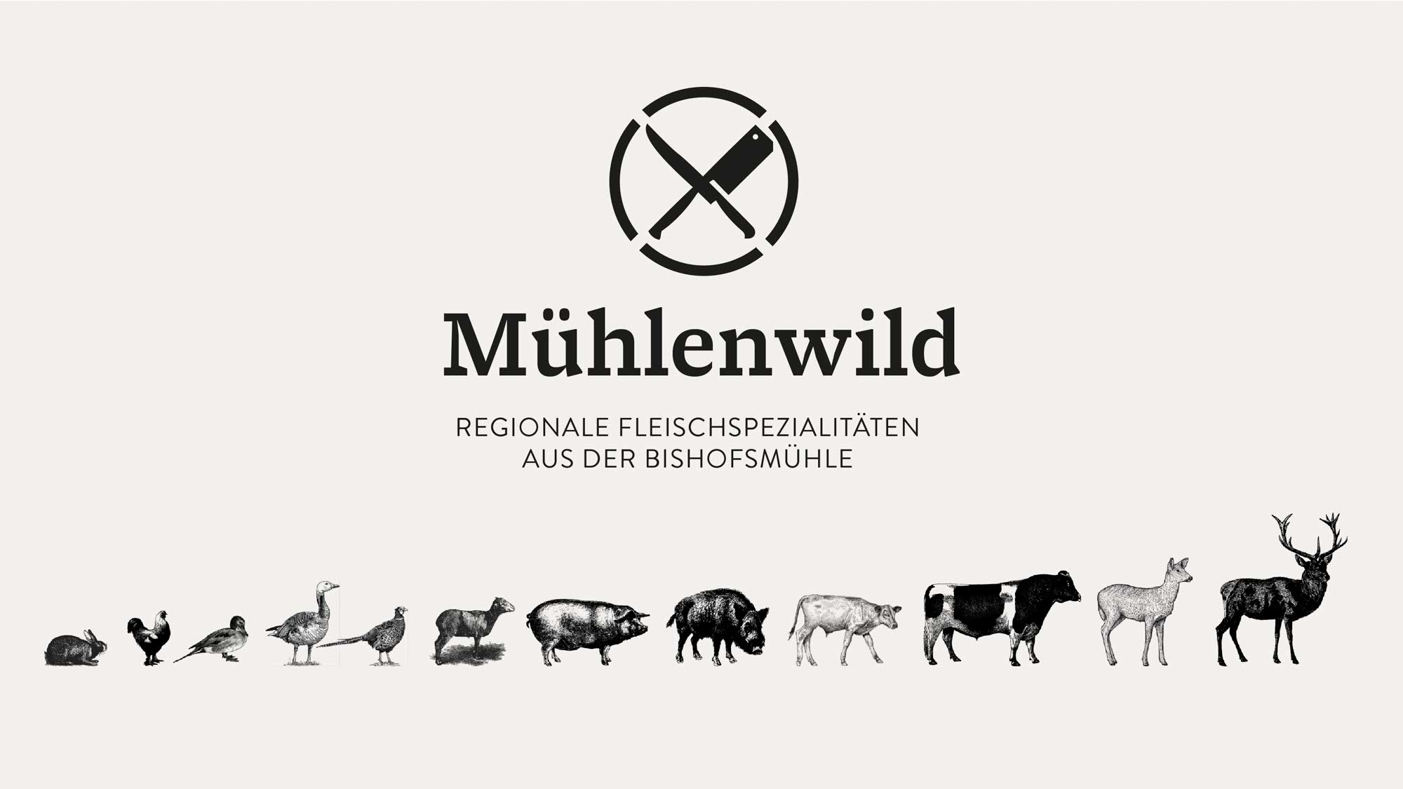 Logoentwicklung für Mühlenwild – natürliche Formsprache für Wildprodukte
