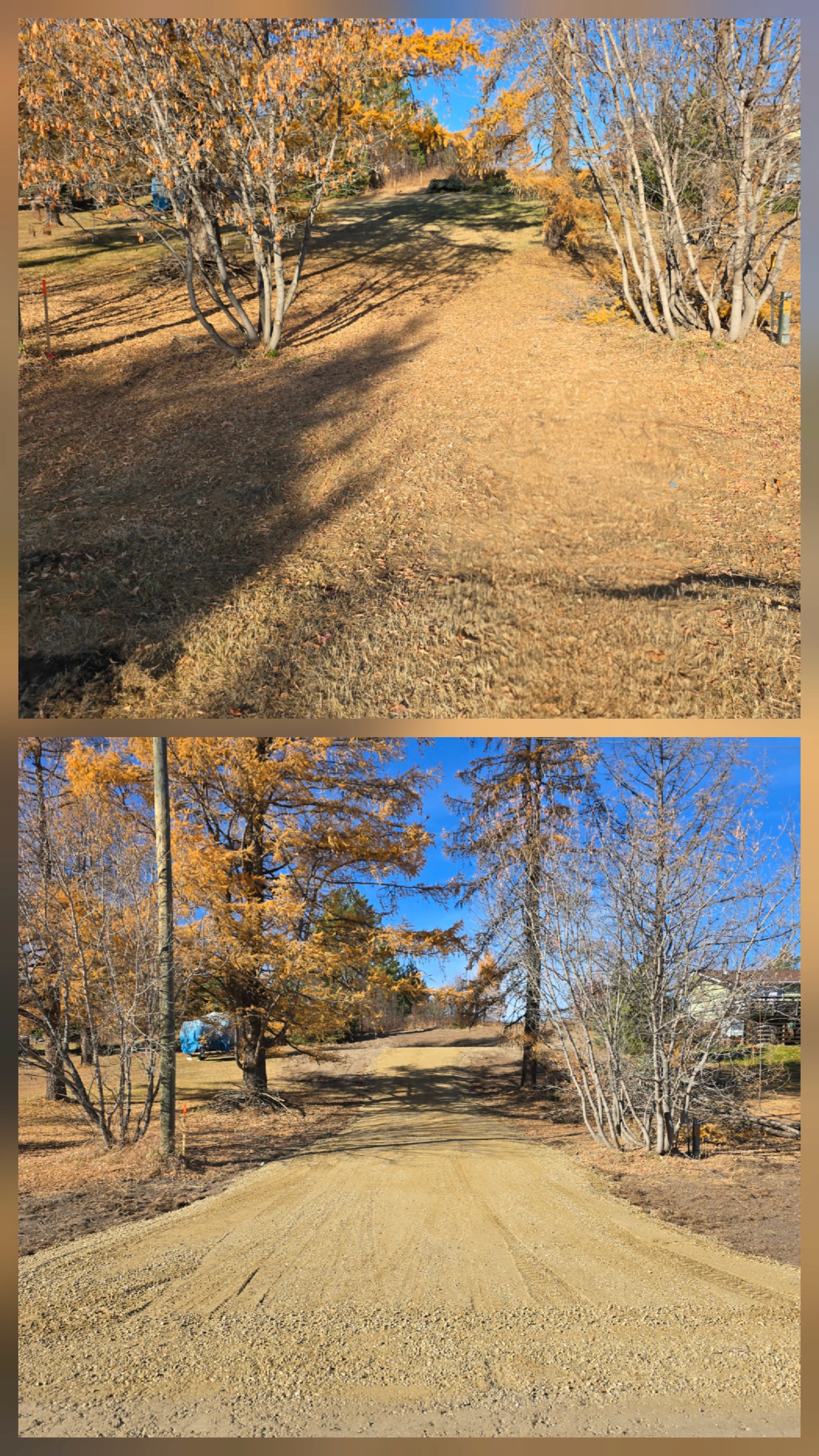 New Driveway on a lake lot